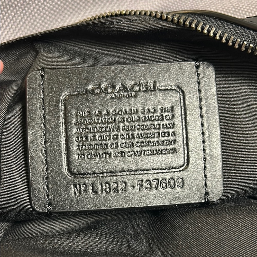 COACH F37609 Black and Gray Crossbody Messenger Bag NWT - Picture 11 of 16